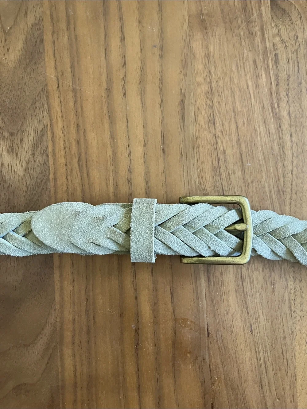 J. Crew Braided Suede Leather Belt